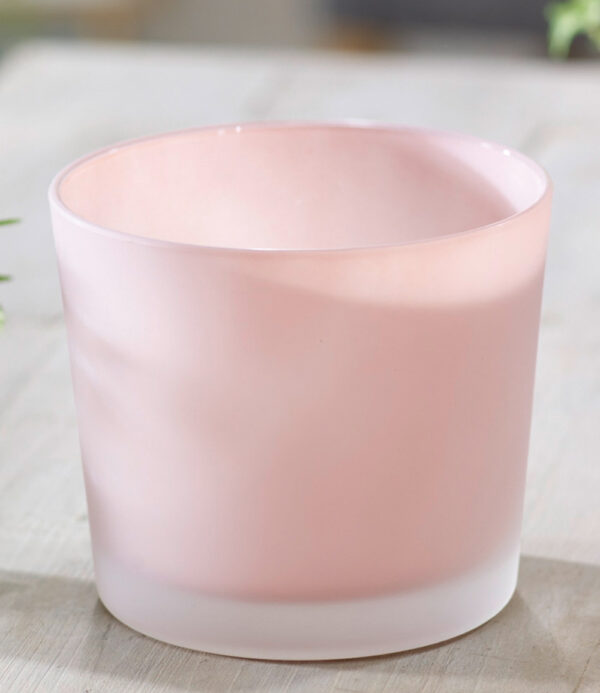 Glas-Übertopf ø 14 cm 'Soft Pink'
